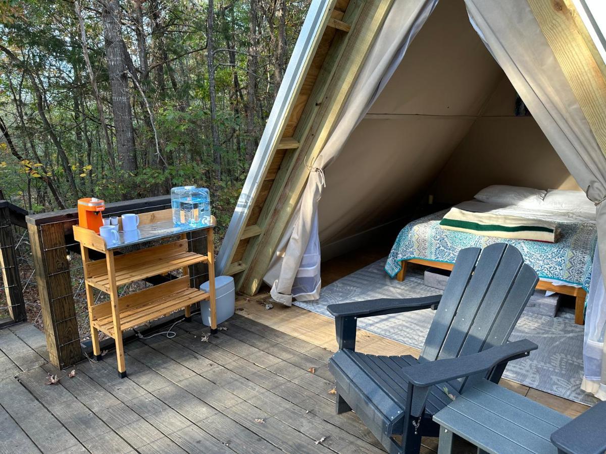 Bohamia - Cozy A-Frame Glamp On 268 Acre Forest Retreat Talladega Exterior photo